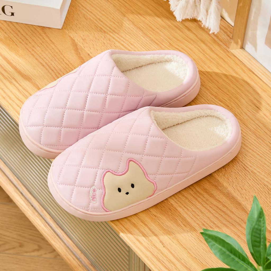 Cartoon Women Home Slippers Plush Warm Flat Slides Cute Soft Non-slip Slippers Indoor Outdoor Men Casual Slippers