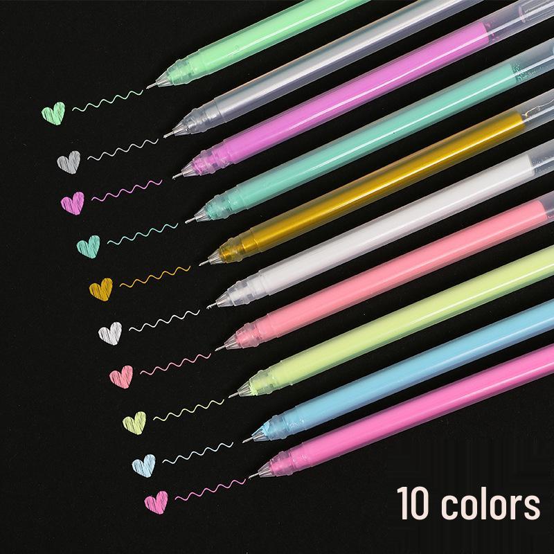 Morandi Acrylic Pen Set: 12 Highlighters  24 Journal Pastel Pens Large Capacity