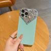Applicable To Apple 16pro Mobile Phone Case IP13 Love Gem 12pro 11omax Silicone Diamond Set Soft Shell Xsmax