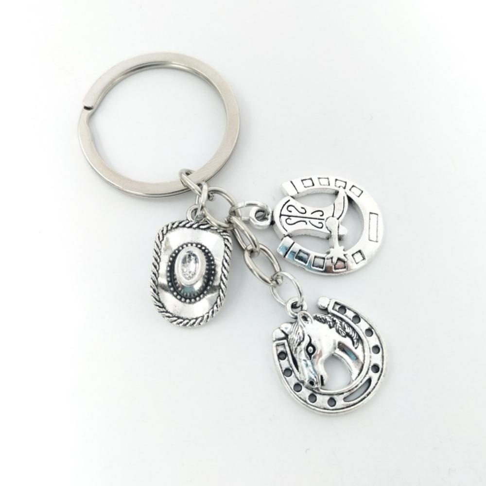 Unique Horse Pendant Key Chain Running Horse Vintage Horse Pendant Keyring  Women