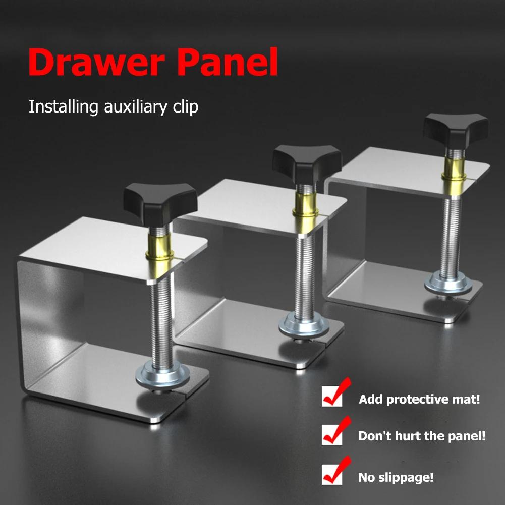 1-10pcs/set Steel Drawer Front Installation Clamps Woodworking Jig Cabinet Drawer Panel Clip Tool for Home Furniture Accessories