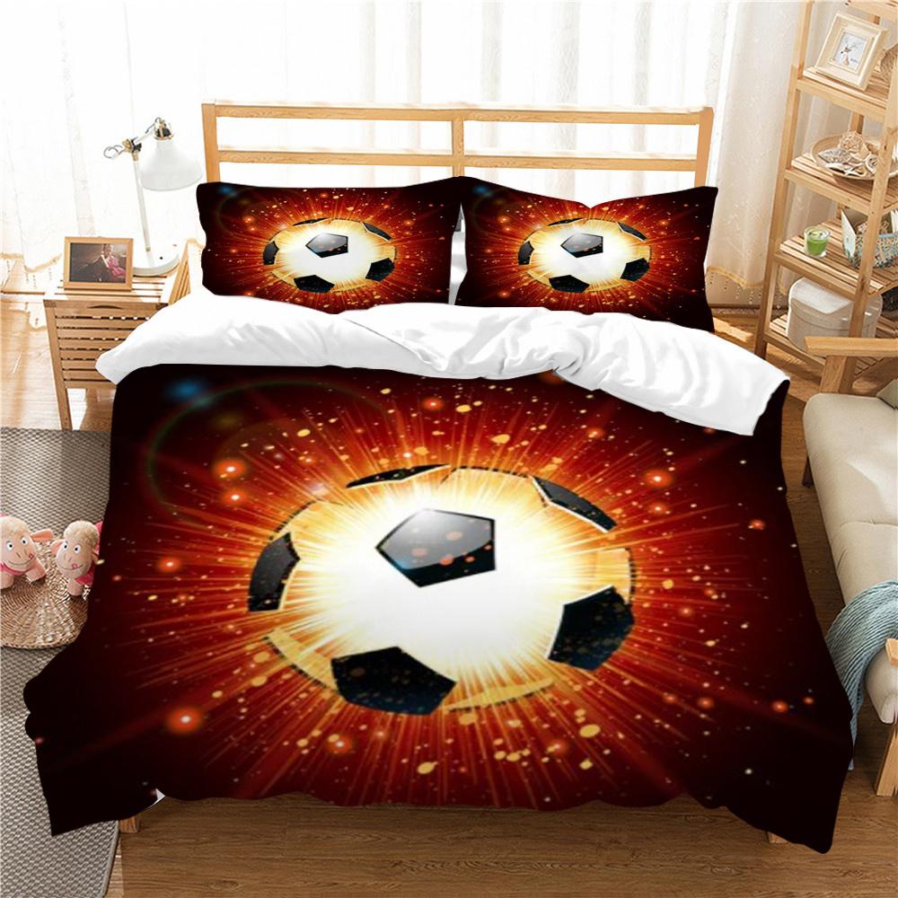 Football Bedding Cover Set with Pillowcase Fashion Cover Teen Children Luxury Home Bed Set Highend Duvet Cover