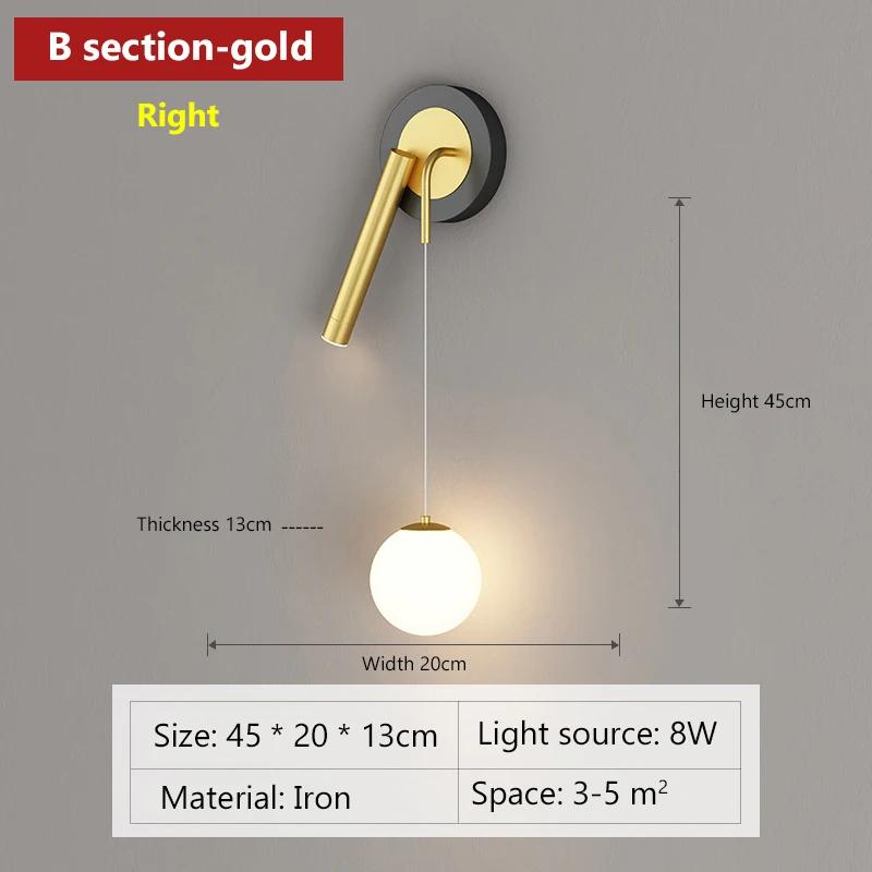 Modern LED Wall Lamps Nordic Double Heads Spotlights For Bedroom Bedside Living Rooms Study Home Decorative Walls Sconces Lustre