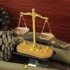 Mini Balance Scale Model 1:12 Antique Simulation Balance Dollhouse Decoration  Photography Props