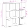 Bookshelf Vintage Wood Look 98 x 29 x 97.5 cm Engineered Wood
