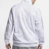 Jordan Jumpman Embossed Logo Stand Collar Knit Jacket Men Outerwear White AR4461-100