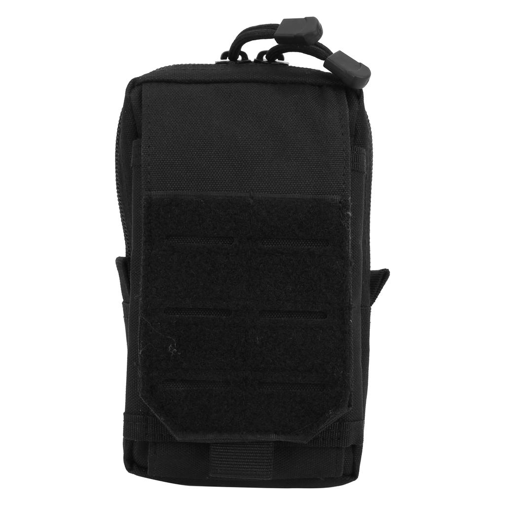 Militärische Handytasche Handy Utility Hüfttasche mit Kartenschlitz EDC Herren Weste PackSchwarz