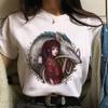 Studio Ghibli Spirited Away Hayao Miyazaki Kawaii T-skjorte med trykk for kvinner Harajuku Estetisk T-skjorte Hvite topper Anime T-skjorte for kvinner