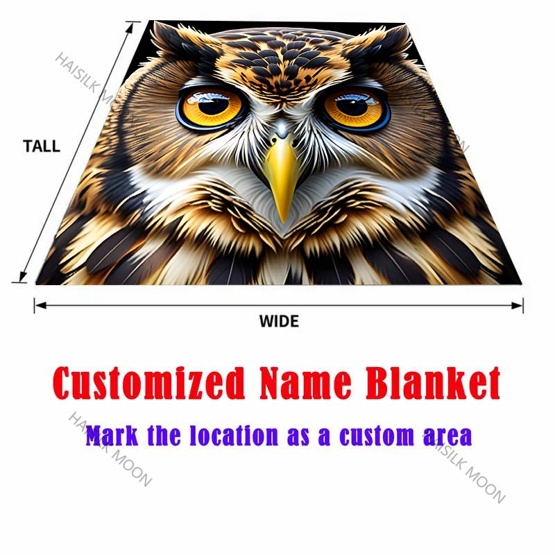 New Products night owl Blanket Warm Soft Fluffy Kids and Adults Sofa Bed Throw Blanket Suitable Home Travel Camping Luxury Gifts