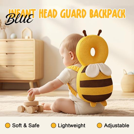 Infant Head Protection Gear Baby Protector Backpack Cute Animal Soft Cushion Prevents Babies Toddler Safety Backward Fall Breathable Stuffed