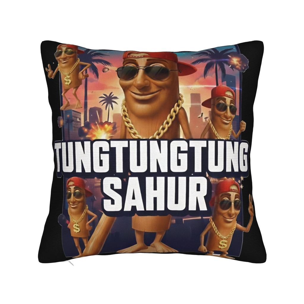 Tung Tung Tung Sahur Italienische Gehirnfäule Kissenbezug Modischer Kissenbezug Design Kissenbezüge für Hochzeitsfeier Heimdekoration