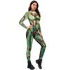 Fall Halloween Bloody Nurse Jumpsuit Digital Print New Tights