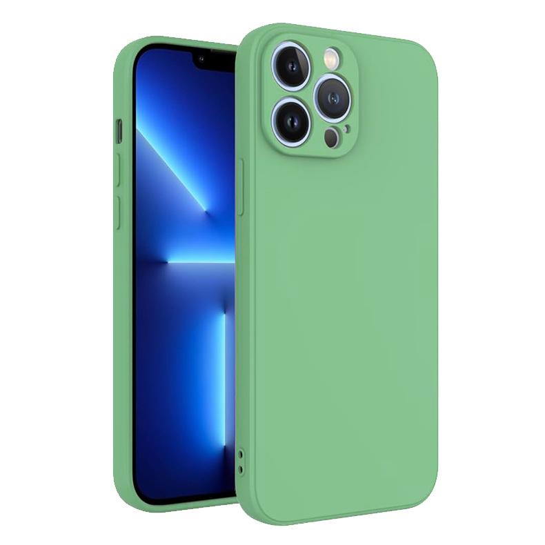 Etui na telefon iPhone 15, imitacja kostki Rubika z prostymi krawędziami, płynny silikon, etui ochronne Apple, wewnętrzna powłoka TPU odporna na upadki