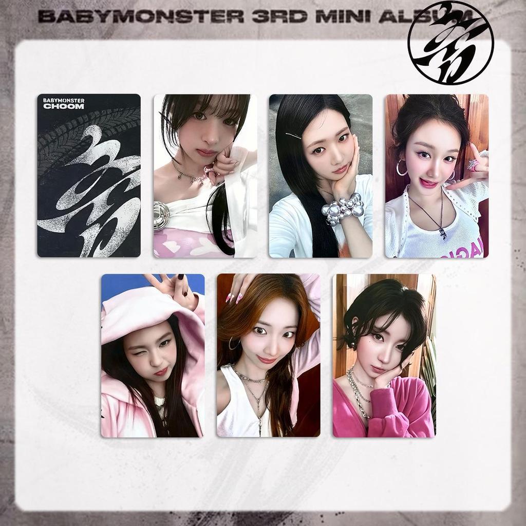 Treasure Monster Album BABYMONSTER CHOOM Zestaw Kart Fotograficznych z Show Muzycznego: Pojedynczy Album Karta Szczęścia