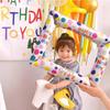 Cartoon Balloon Photo Frame for Children's Birthday Party Decoration