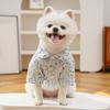 Pet Clothes with Cartoon Puppy Prints Soft Cotton-Feel with Easy Snap Closure Dog Shirt for Spring Summer