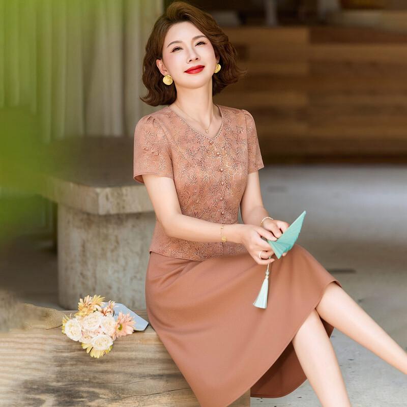 Paster V-Neck Faux Two-Piece Slimming Midi Dress