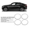4pcs 18 Inch Car Wheel Rim Protector Scratch Proof Self Adhesive Sleek Appearance Black Wheel Rim Ring for Cars