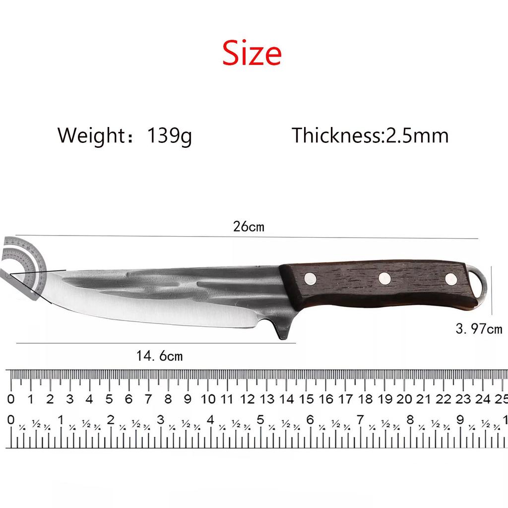 Geschmiedetes Kochmesser Ausbeinmesser Fleischerbeil Hackmesser Metzger Hacken Slicer Kochmesser Schneider