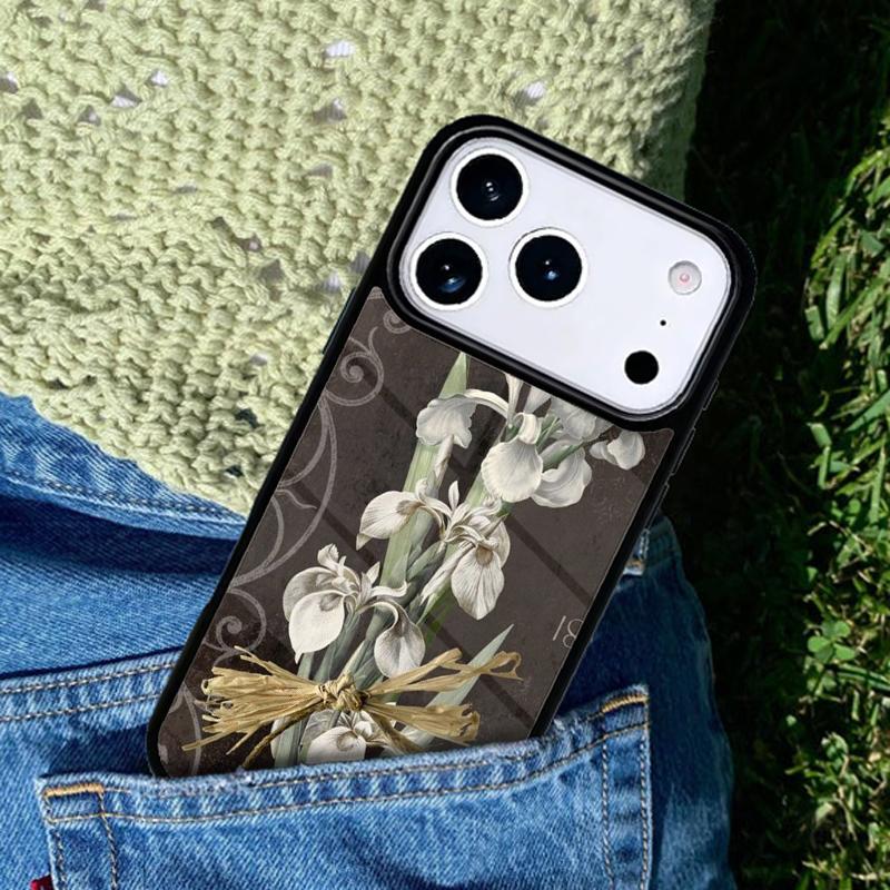 Irises Painting Phone Case Cover Compatible with for IPhone 17air 16e 15 14 13 12 11Pro Max 17 Air