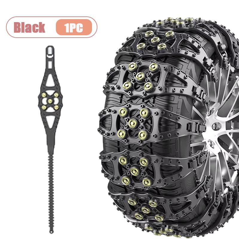

1/5/10 шт. Сверхпрочные цепи противоскольжения Универсальная посадка для легкового автомобиля, грузовика, внедорожника, Тяга на льду и снегу, Дизайн «рыбья кость», Прочные цепи против скольжения