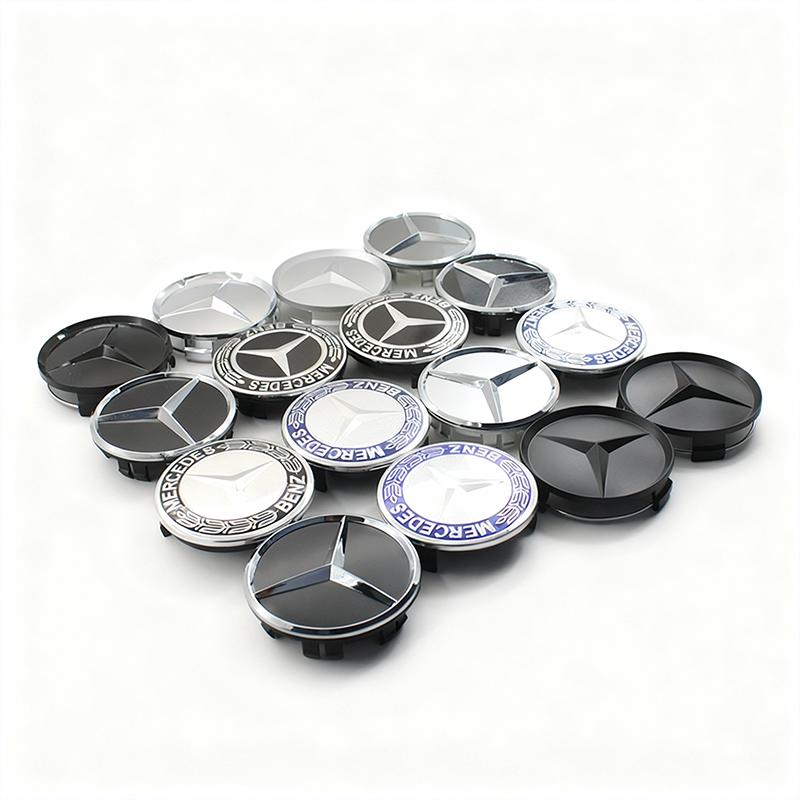 4Pcs 75mm Car Badge Wheel Center Cap For Mercedes Benz W176 W177 W204 W205 W212 W213 W206 X156 X253 W166 Hub Covers Accessories