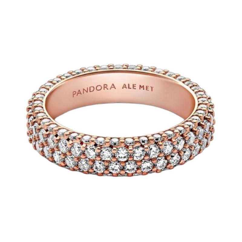 Pandora Inlaid design 925 silver ring