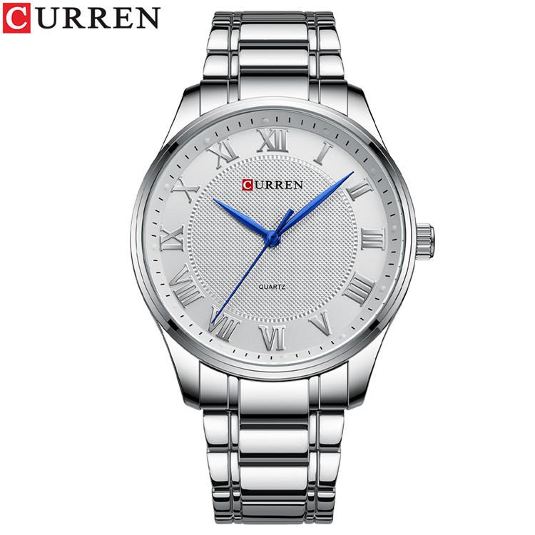 CURREN 8409 Fashion Casual Men's Watch, Water-resistant Business Quartz Wristwatch with Stainless Steel Strap