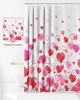 Valentine's Day Shower Curtain Pink Red Love Bathroom Romantic Polyester Waterproof Shower Curtain 180x180cm