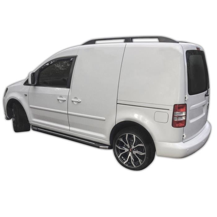 Déflecteurs d'air - SCOUTT - Volkswagen Caddy 2003-2020 - Fumé - Acrylique renforcé - Installation facile