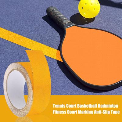 1 Roll Outdoor Pickleball Court Marking Tape Badminton Gym Limit Marking Non-slip Tape Sports Field Boundary Tape