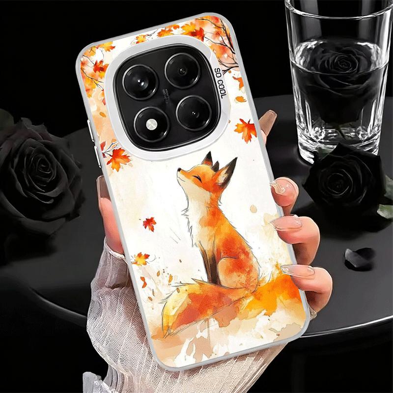 

Cartoon Fox Animal Soft Phone Case for Xiaomi Redmi Note 13 14 15 Pro Plus 12S 12 11S 11 11T 10S 10 Shockproof Cover Back Shell Redmi Note 14 5G