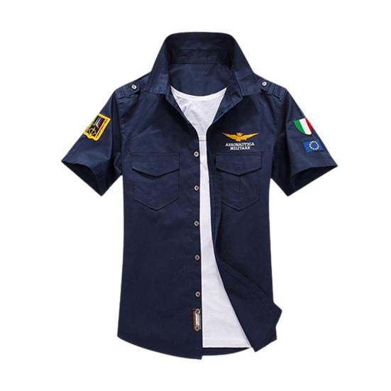 Cotton Shirt Fashon Embroidery T-shirt 
