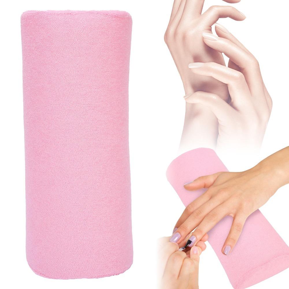 Detachable Hand Rest Cushion Memory Foam Memory Foam Bolster Pillow Manicure Arm Rest  For School розовый