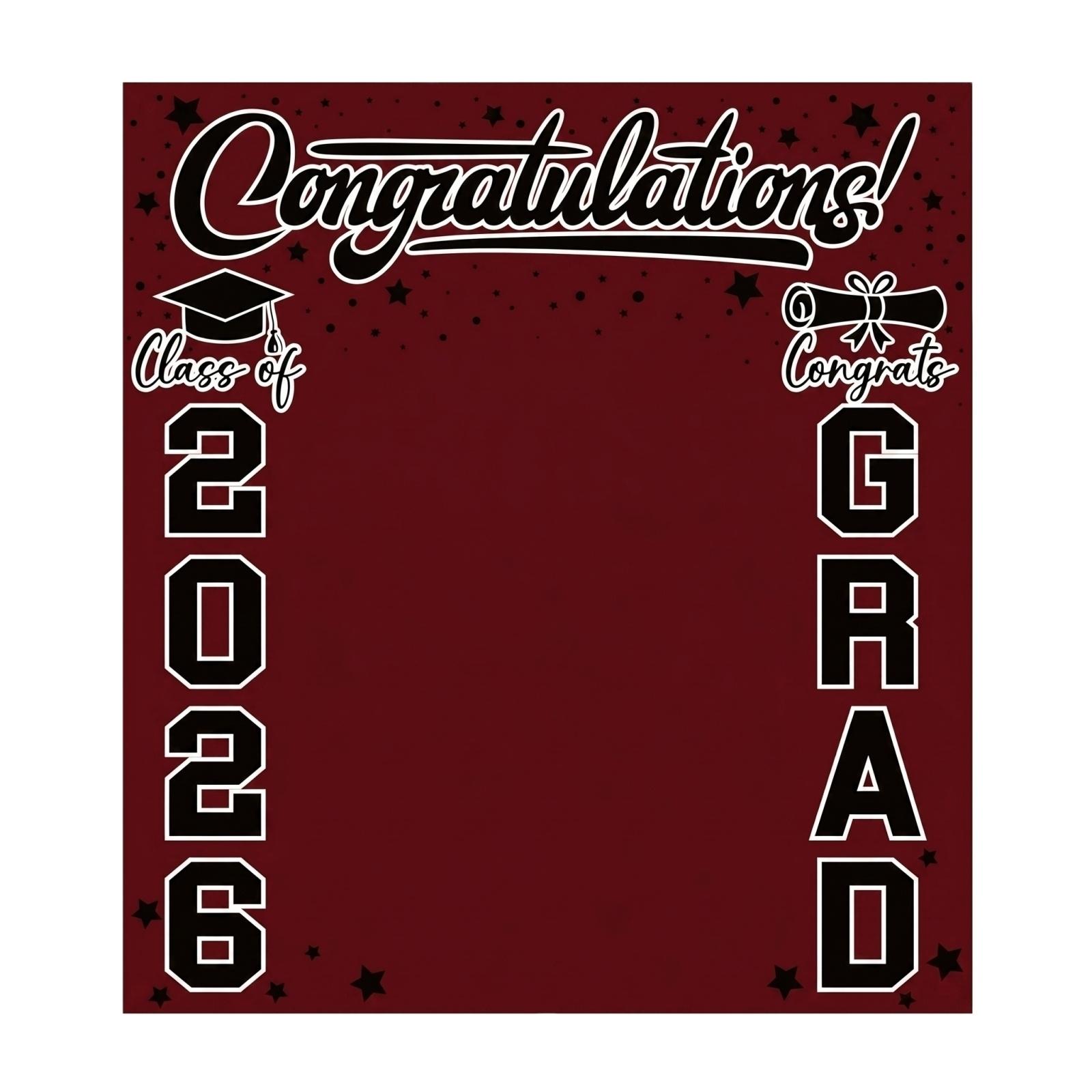 

200220cm2026 Graduation Party Background Cloth Banner Graduation Party Photography Props Banner Hanging Cloth One Size