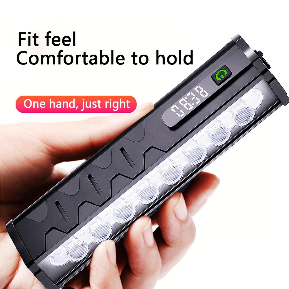 5000 Lumen Bike Front Light with Digital Display, USB Rechargeable Bicycle Light IPX5 Waterproof Bike Headlight