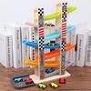 Wooden Gliding Car Toy For Kids With Inertia Track And Parentchild Interaction For Ages 1 To 4
