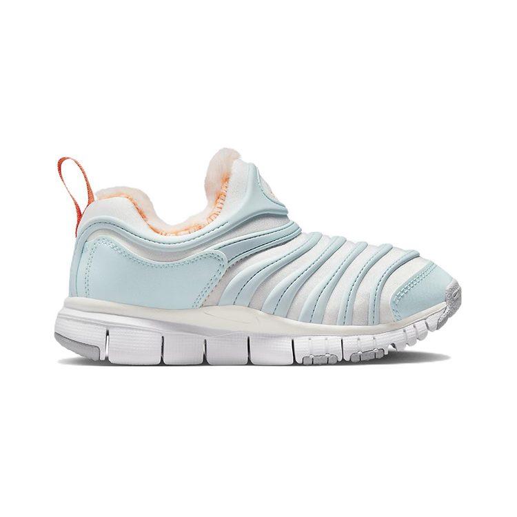 Nike Dynamo Free SE Fleece Lined Comfortable, Lightweight Low Top Kids Lifestyle Shoes Blue Gray Kids' FB7176-181