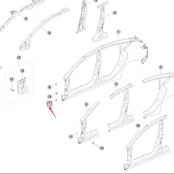 1102252-S0-D/1103451-S0-D fit Tesla Model 3 A-pillar external iron brackets.