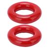 2pcs Golf Weighting Ring Round Glossy Trainning Club Swing Weight Donut for Warm Up Red