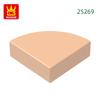 884Pcs/Lot 25269 Tile Round 1x1 Quarter Block Moc Hue Accessories Compatible featuring Brick DIY Children's Plaything Stronge Box