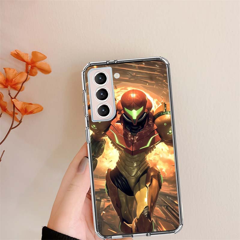 Game M-METROID Clear Phone Cases for Samsung S26 Ultra Galaxy S25 Edge S24 S23 FE S21 Plus S20 S22 S10 Cover Patterned Compatibl