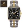 New Fashion Men Watch Luminous Waterproof Chronograph Date Man Wristwatch Square Stainless Steel Quartz Men'S Watches Reloj