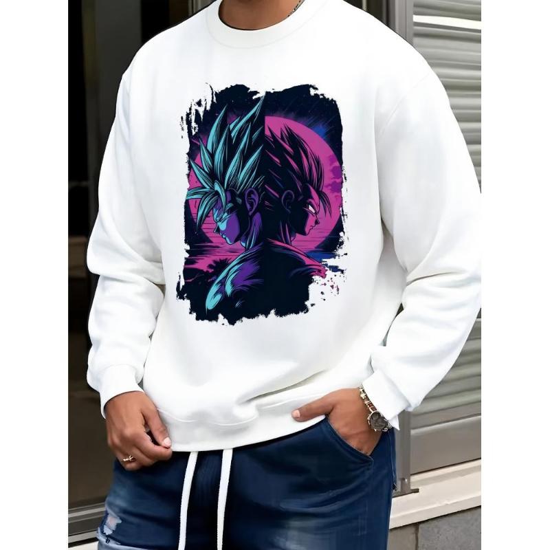 

Dragon BallsSlim Fit Crew Neck Sweatshirt, Quick-Dry Nylon-Spandex, Outdoor Commute & Sports S