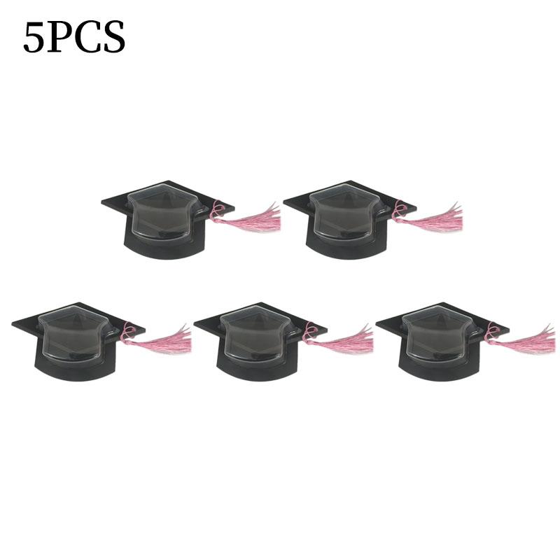 Transparent Graduation Hat Candy Present Box Creative Candy Storage Decoration Graduation Souvenir Party Desktop Decoration Gifts