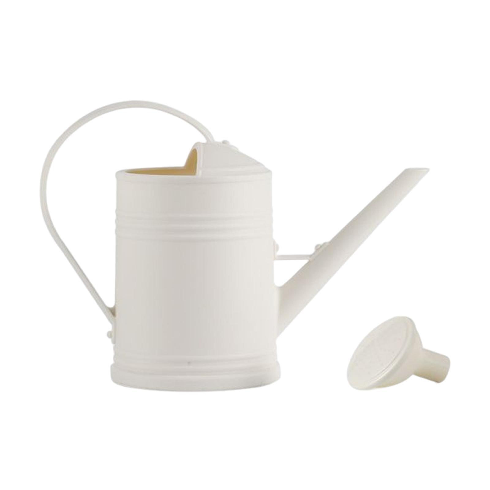 

Decorative Watering Can with Detachable Spray Head Long Nozzle for Household білий