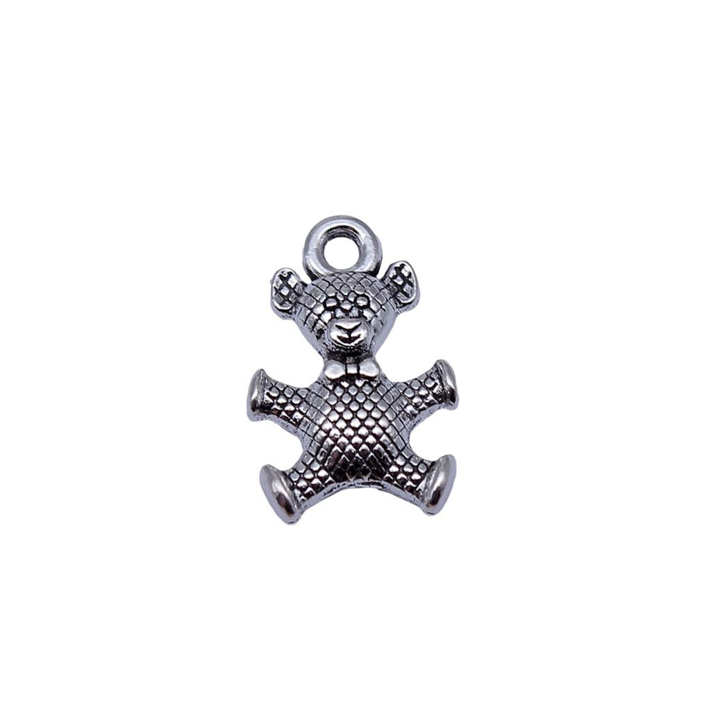 Bear Pendants Metal Animal Charms Panda For DIY Bracelet Necklace Earrings Accessories
