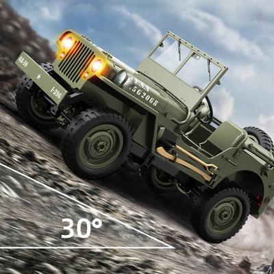 Nové 1:10 RC autíčko JJRC Jeep Terénní Vozidlo Víceúčelové Pohon všech čtyř kol Simulace válečných transportérů Dětská hračka na šplhání