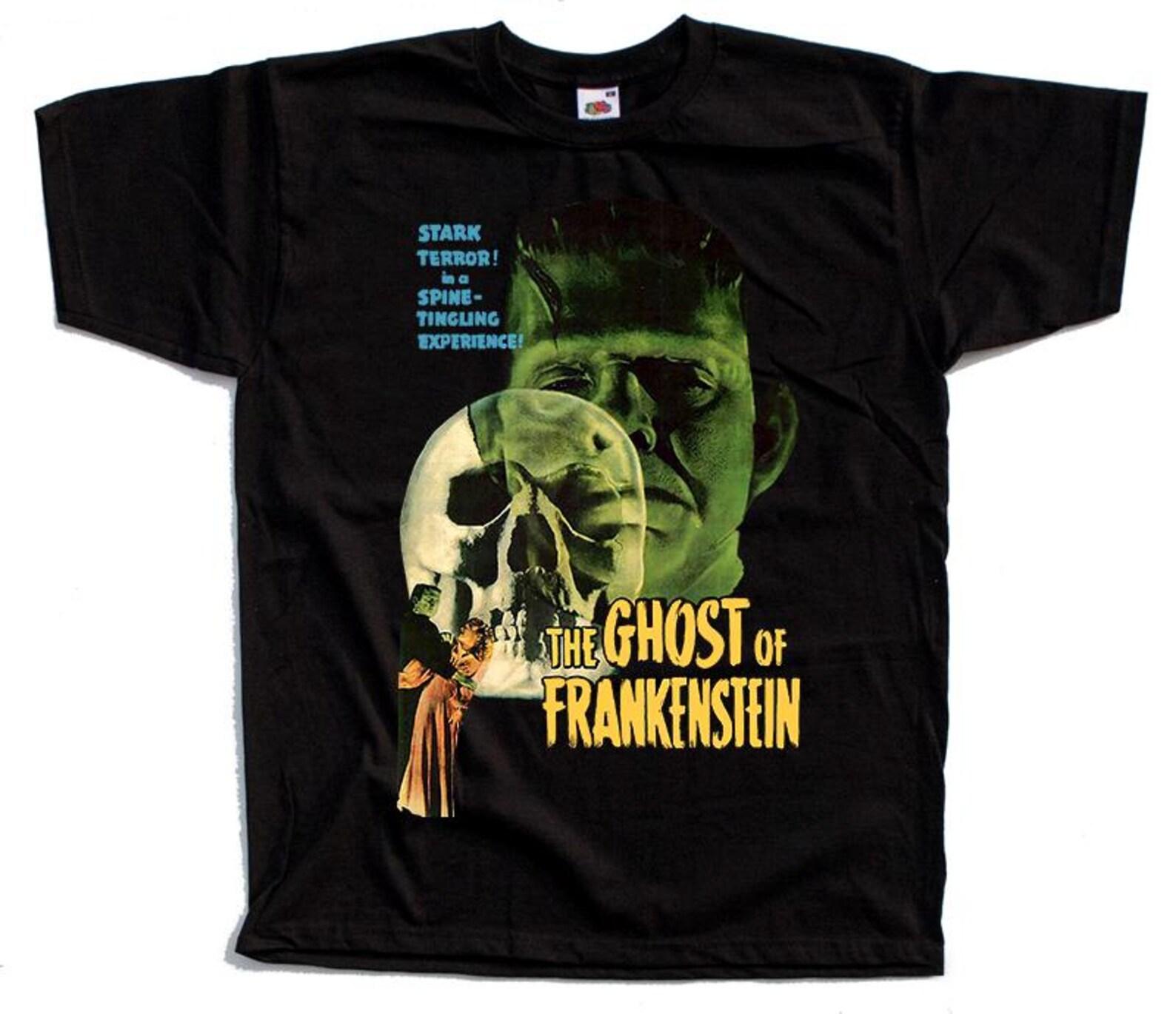 The Ghost of Frankenstein Horror movie poster T-Shirt Black vintage scary all sizes S-5XL L
