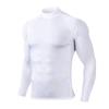 Men's High Neck Long Sleeve Quick-Dry Sports Bodysuit for Football & Basketball Training